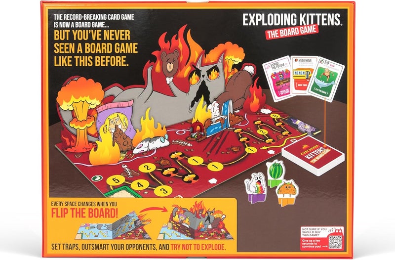 Exploding Kittens : The Board Game - The Action Packed Party Game to Celebrate 10th Birthday - 2-6 Players Aged 7+ - Great for Adults, Teens, Collectors, Kids - Image 2